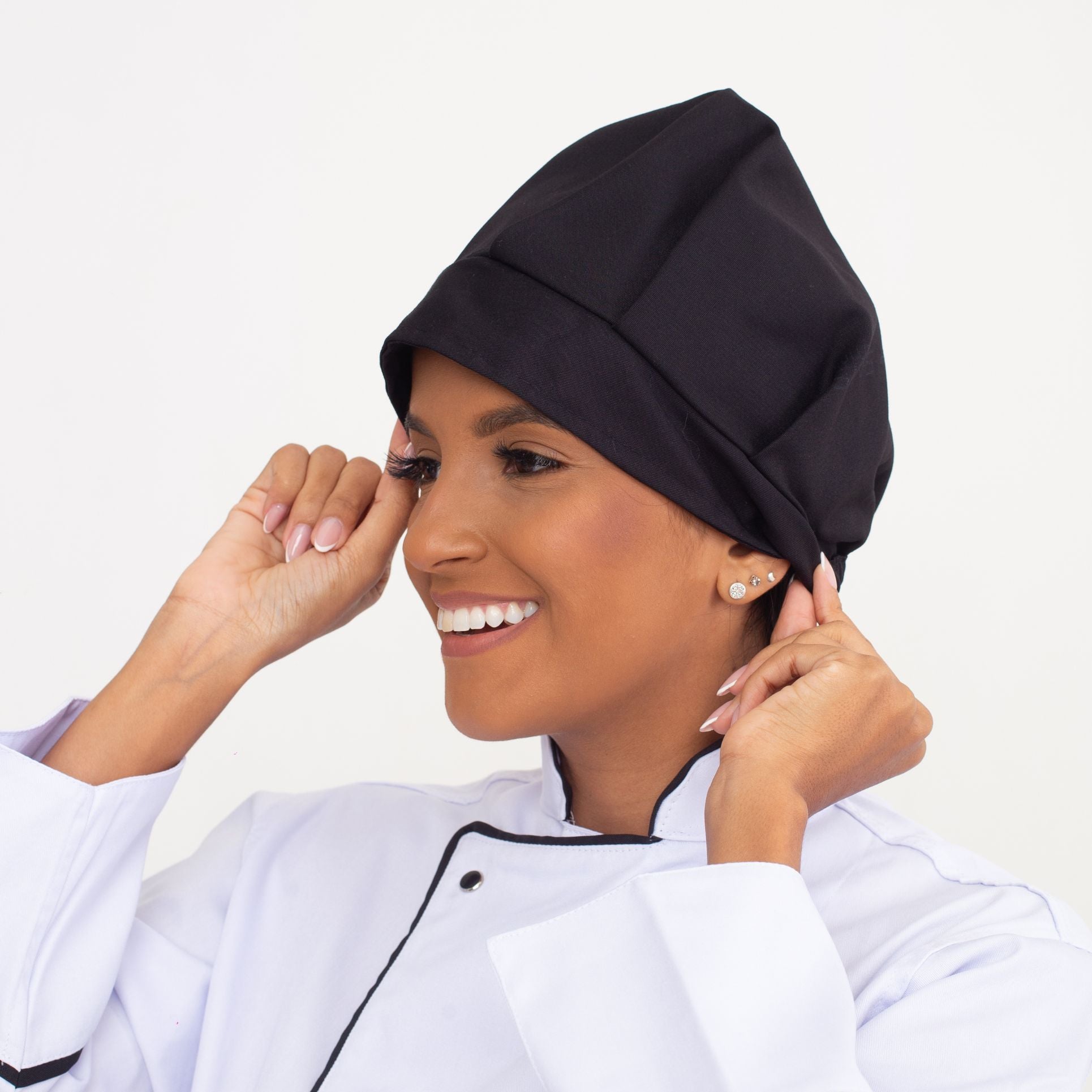 Touca Preta Para Cozinha