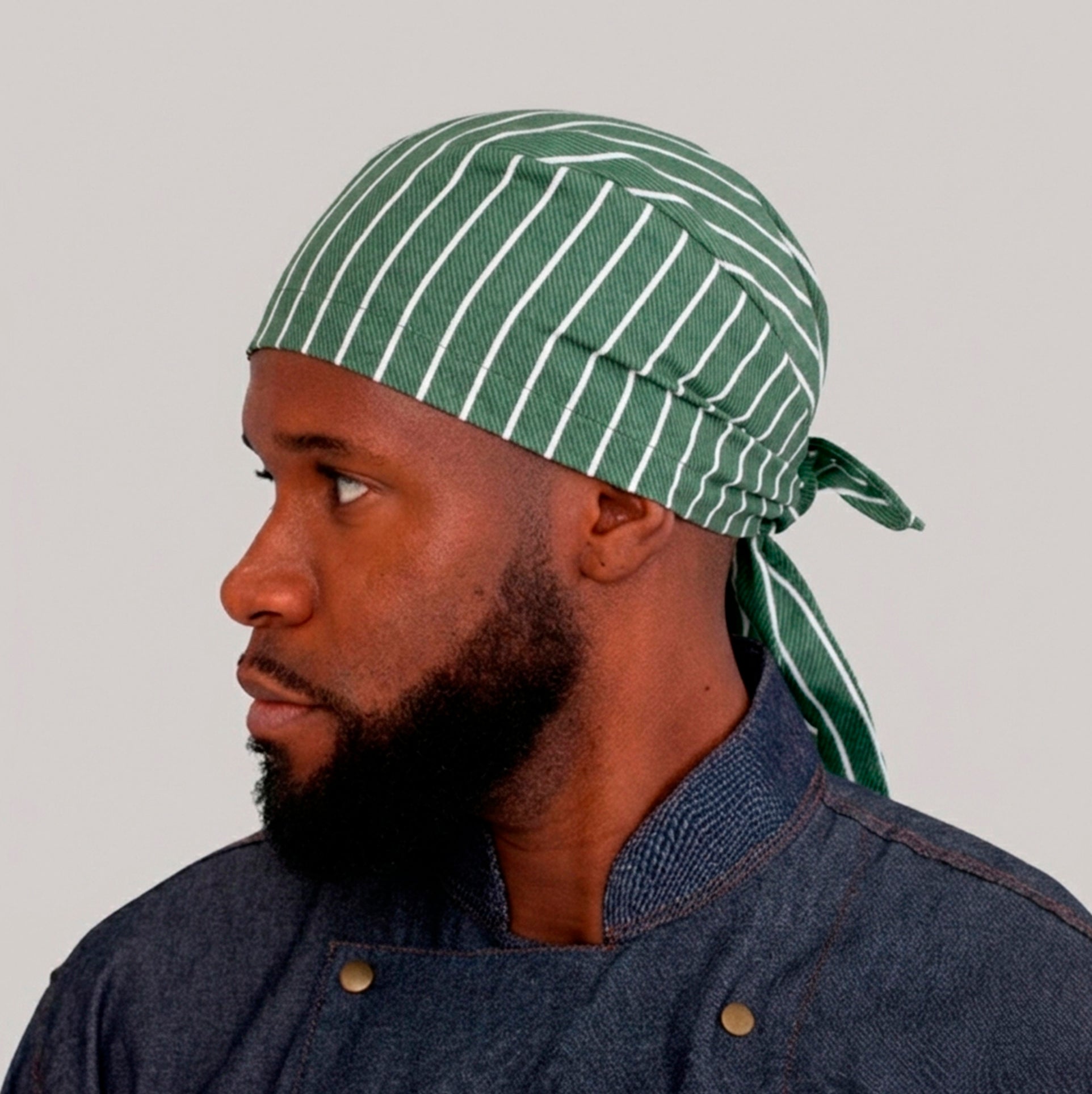 Bandana Garçom Listrada Verde