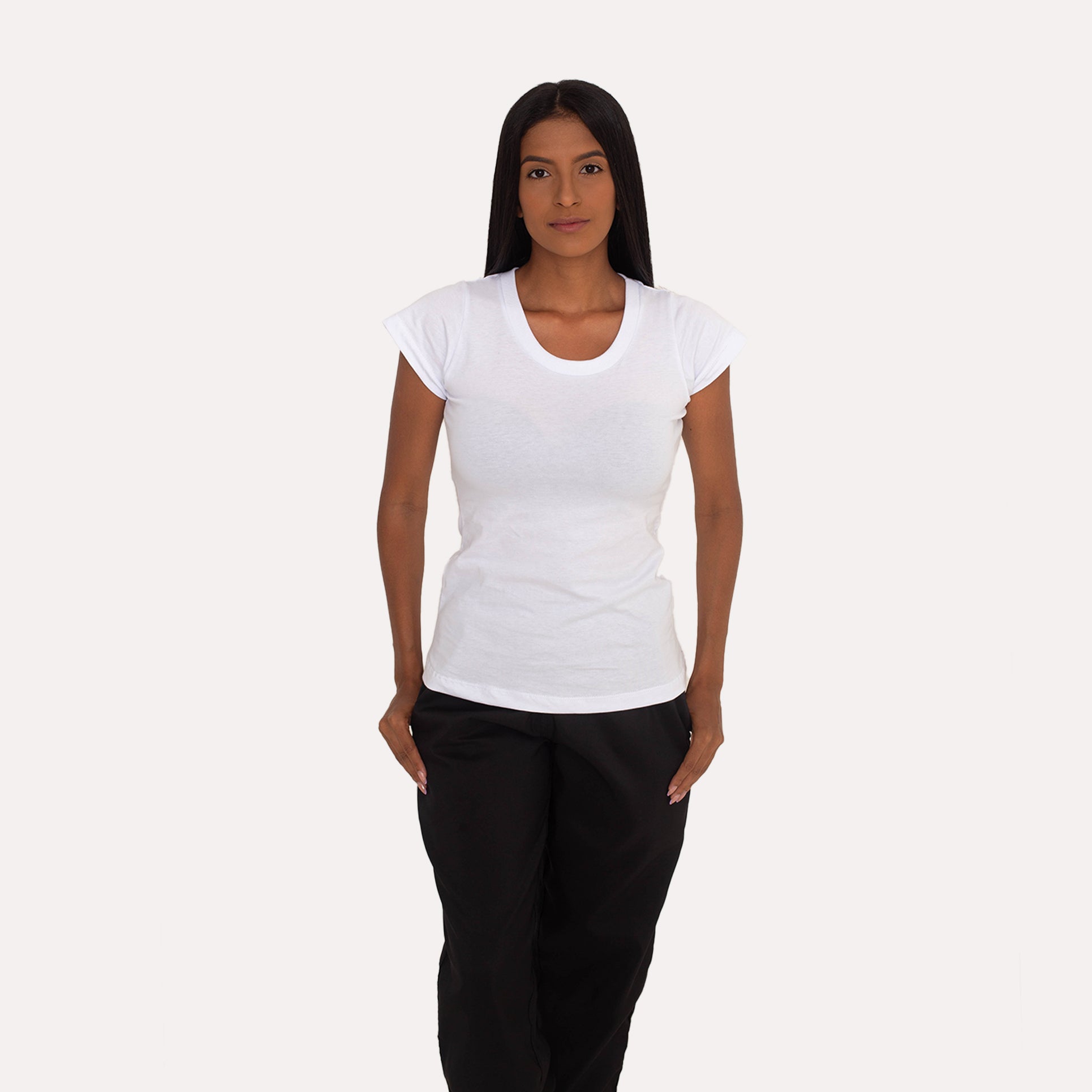 Camisa Branca de Algodão Premium Feminina