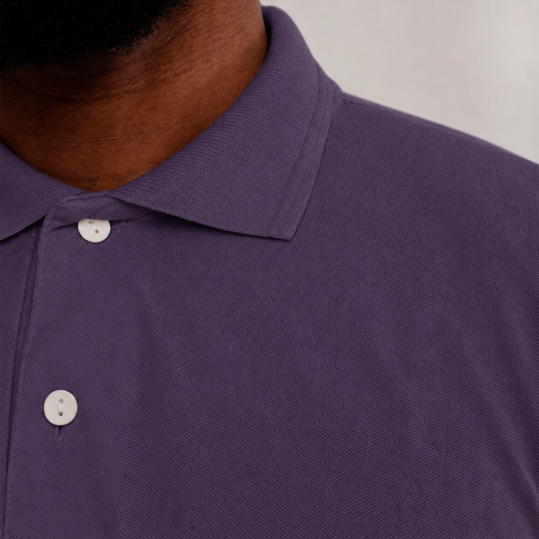 Camisa Polo Piquet Algodão Roxa