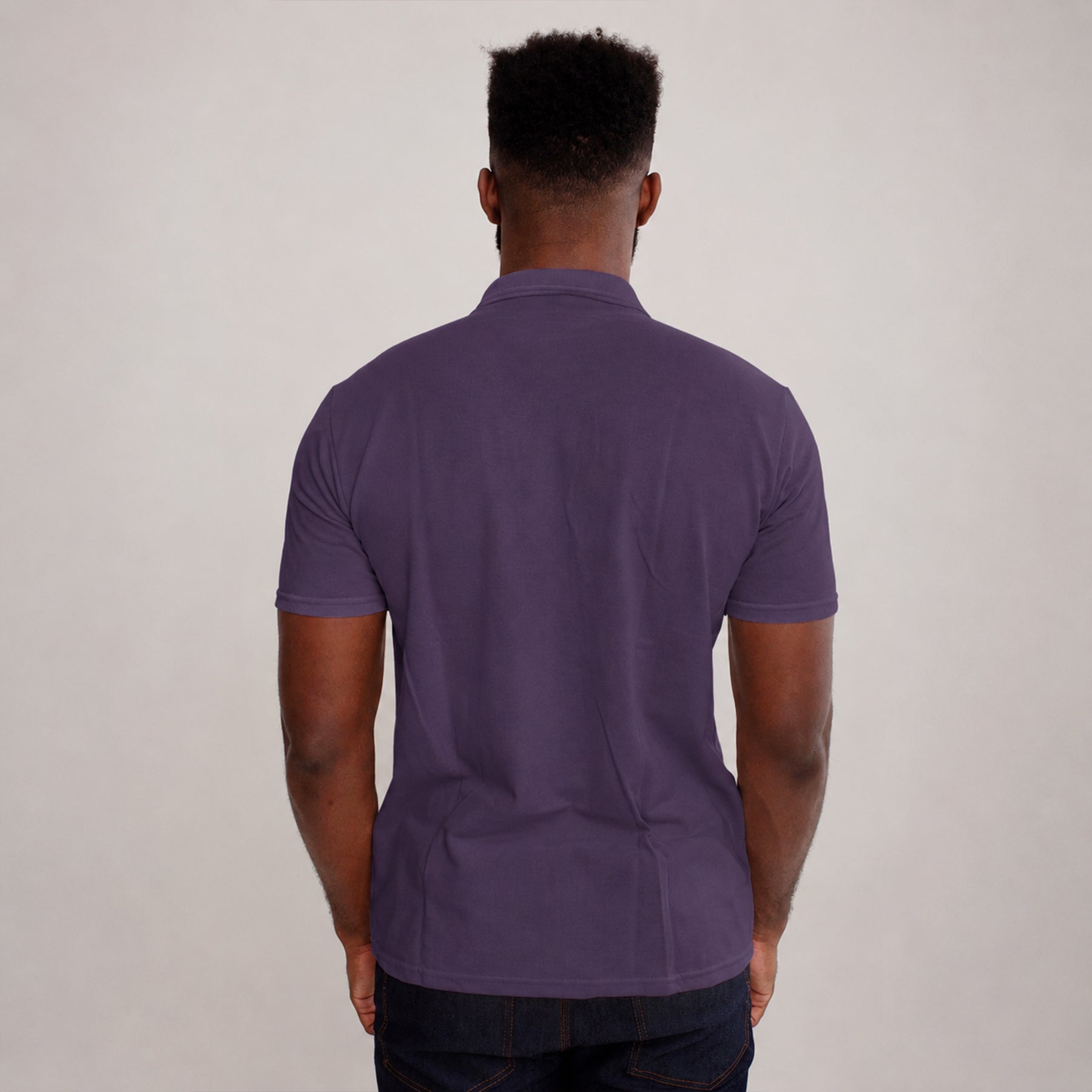 Camisa Polo Piquet Algodão Roxa