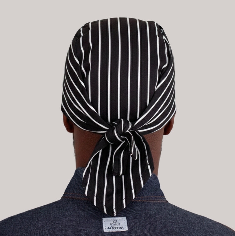 Bandana Garçom Listrada Preta