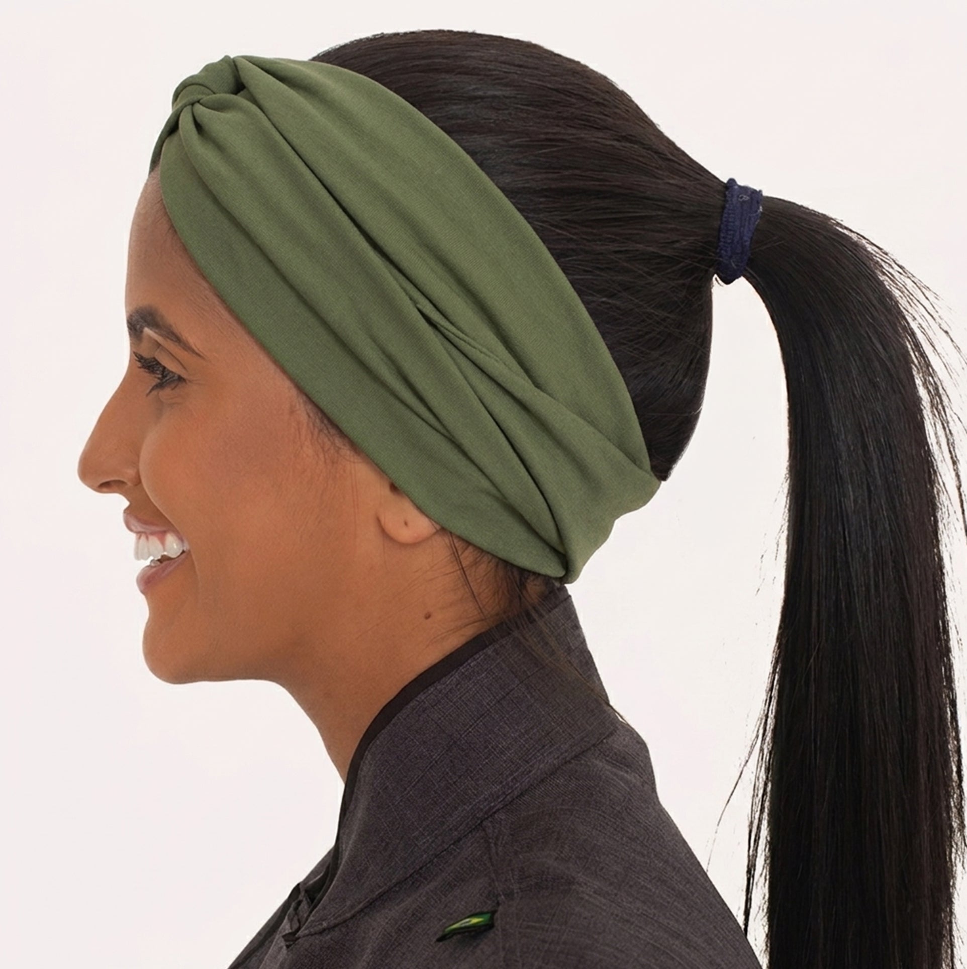 Bandana Faixa Verde Musgo