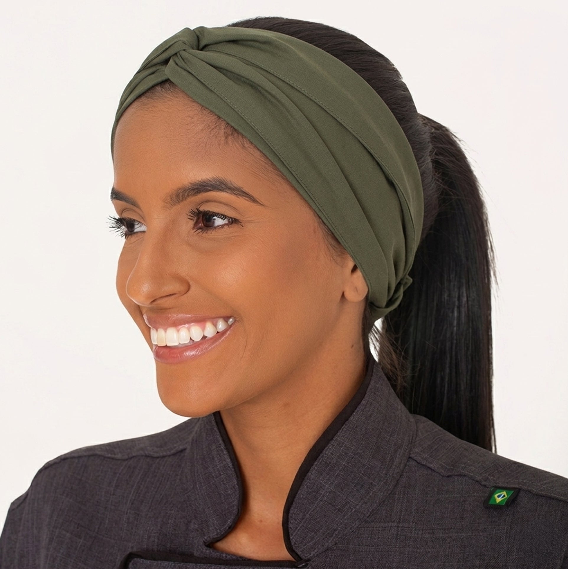 Bandana Faixa Verde Musgo