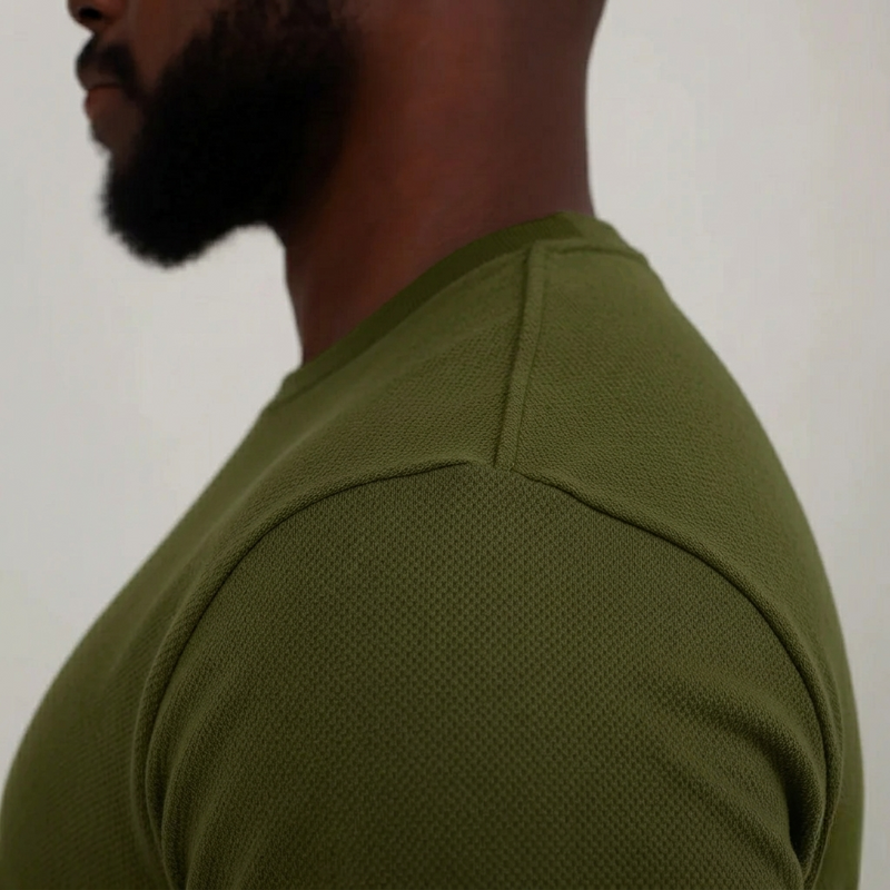 Camisa Verde de Algodão Premium Masculina