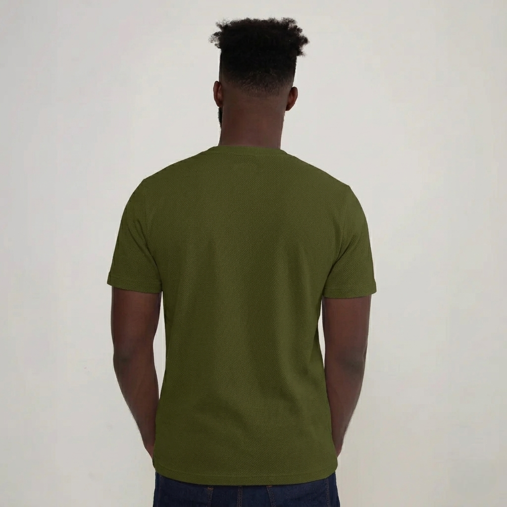 Camisa Verde de Algodão Premium Masculina