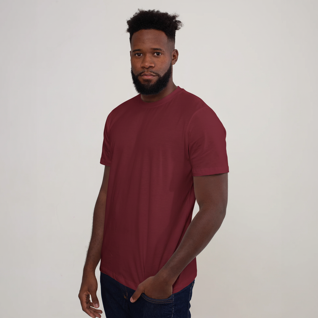 Camisa Vinho de Algodão Premium Masculina