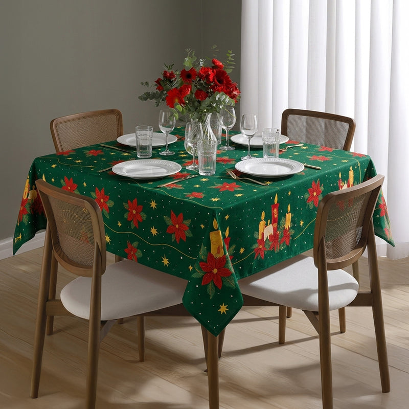 Toalha de Mesa Natal Verde