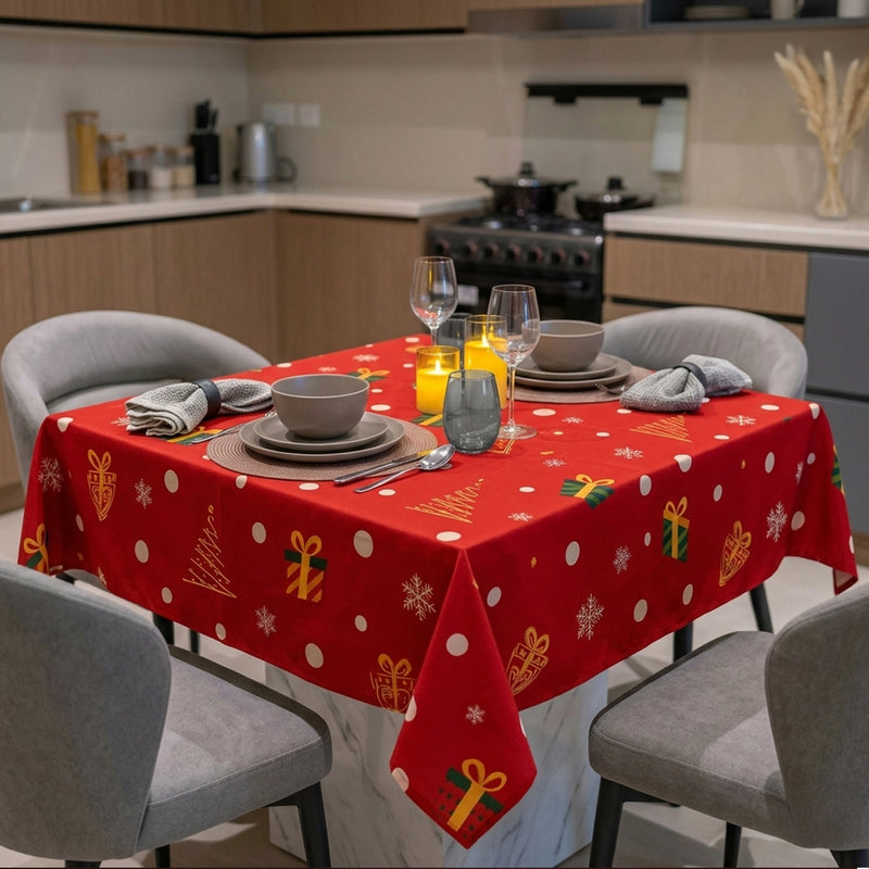 Toalha de Mesa Árvore Natal 1,50x1,50 Quadrada