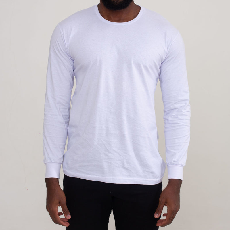 Camisa Branca Manga Longa 100% Algodão