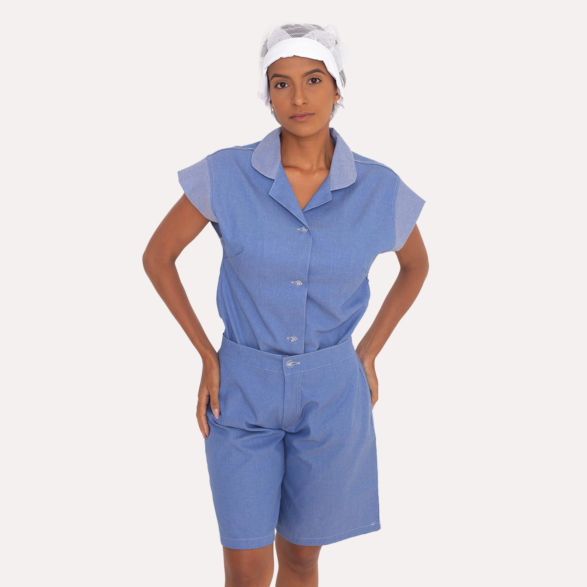 Uniforme babá Azul Claro