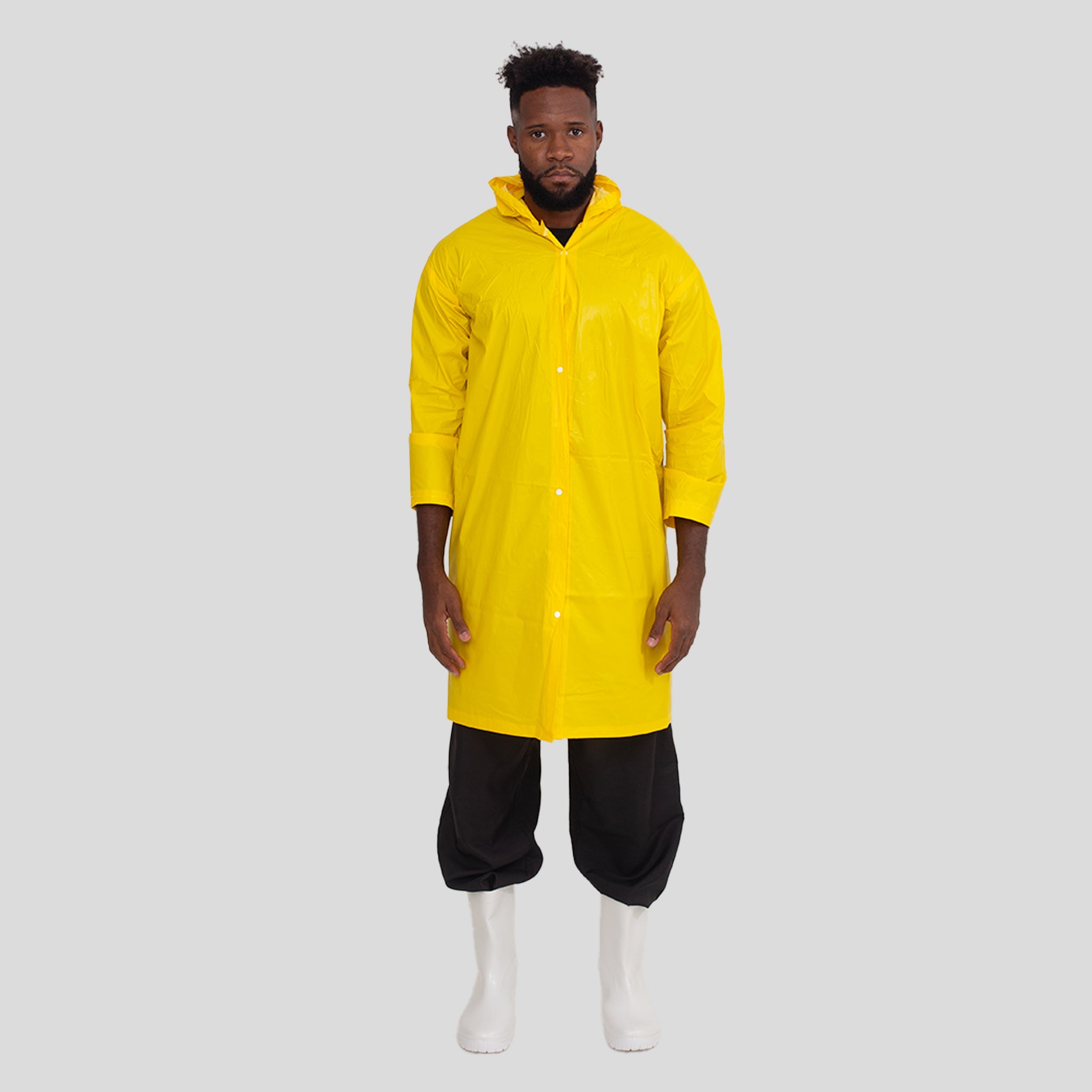Capa de Chuva Forrada Amarela