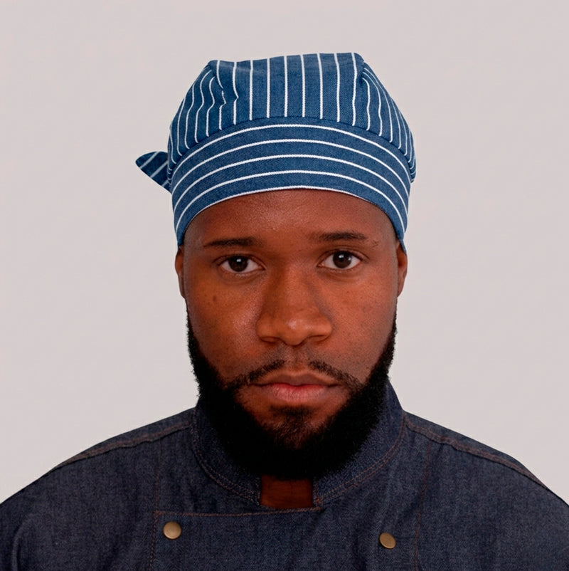 Bandana Garçom Listrada Azul