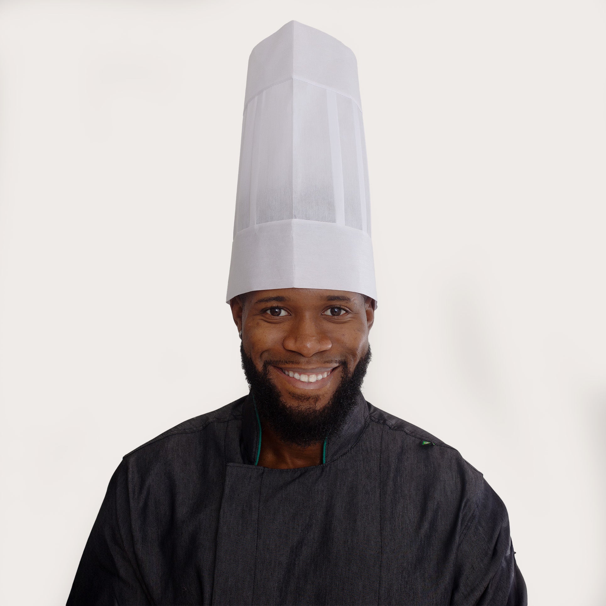Chapéu de Cozinheiro Descartável Branco