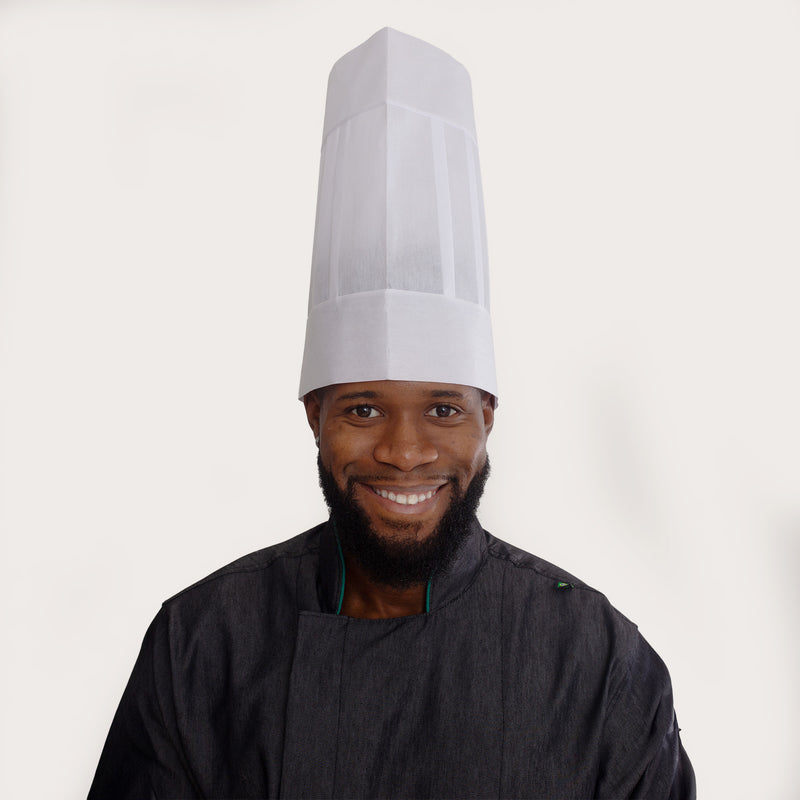 Chapéu de Cozinheiro Descartável Branco