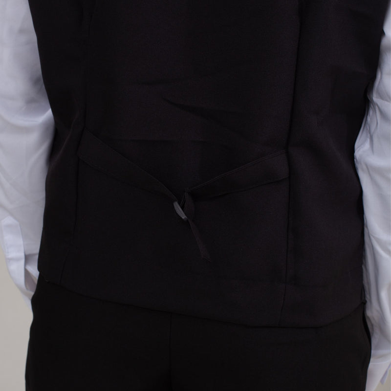 Colete Oxford Risca de Giz Preto