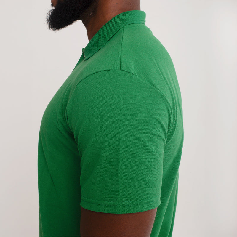 Camisa Polo Piquet Algodão Verde Bandeira