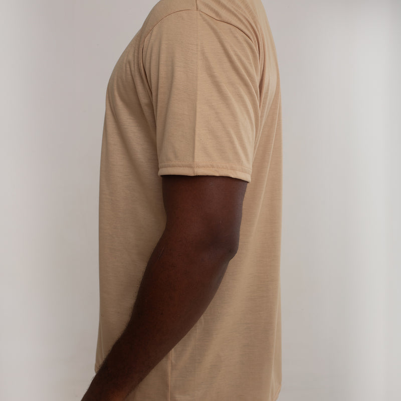 Camisa Bege Malha Fria
