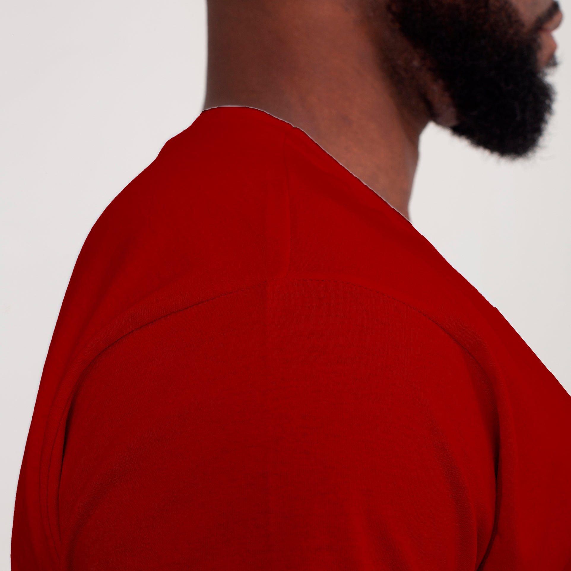 Camisa Vermelha de Malha 100% Algodão
