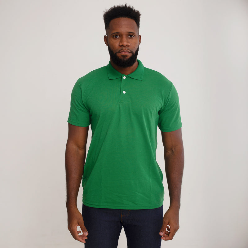 Camisa Polo Piquet Algodão Verde Bandeira