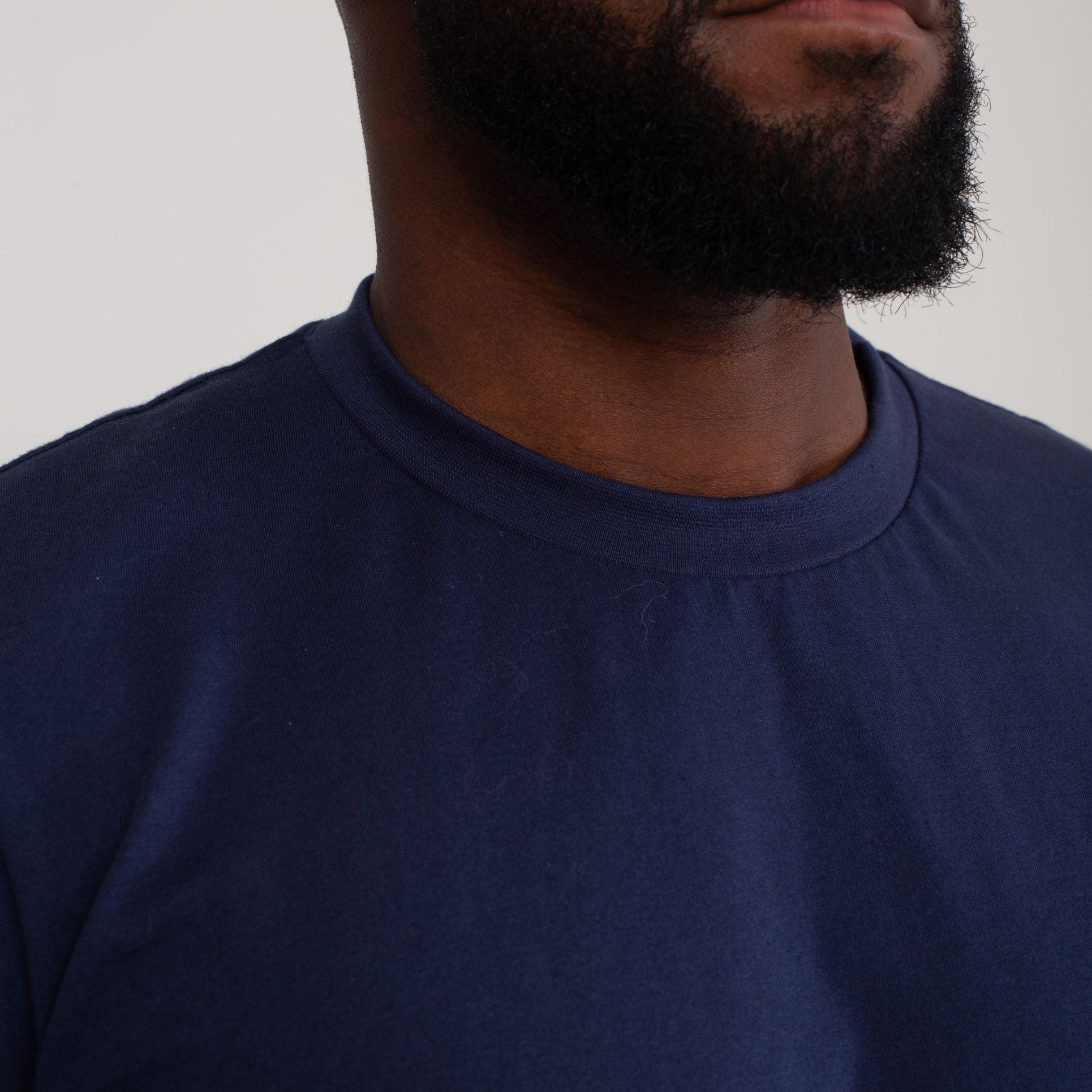 Camisa de Malha 100% Algodão Azul Marinho