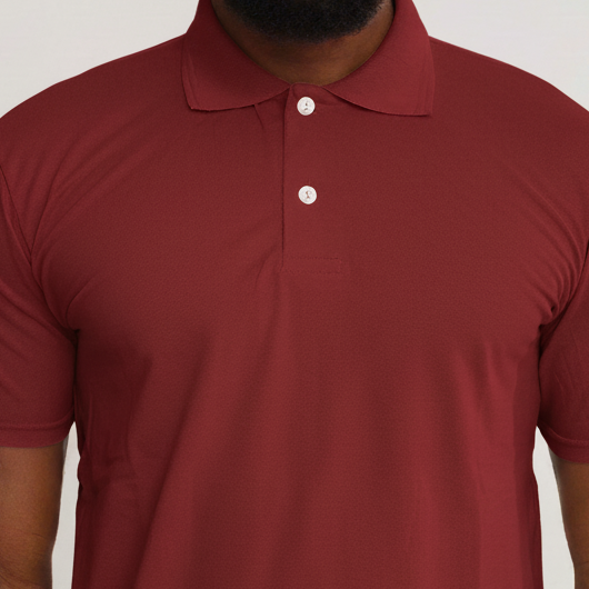 Camisa Polo Piquet Algodão Vinho